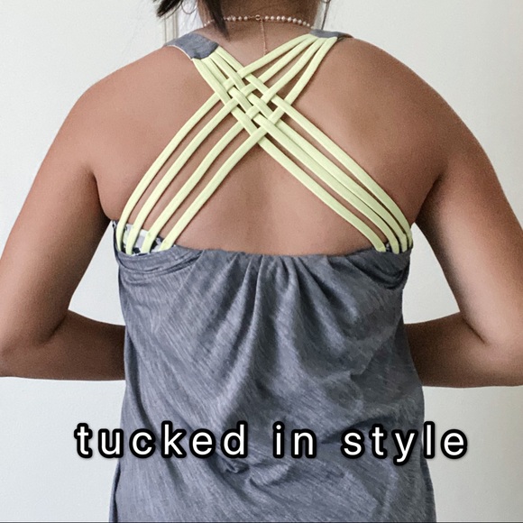 gray lululemon free to be wild 2-in-1 tanktop - Picture 5 of 5